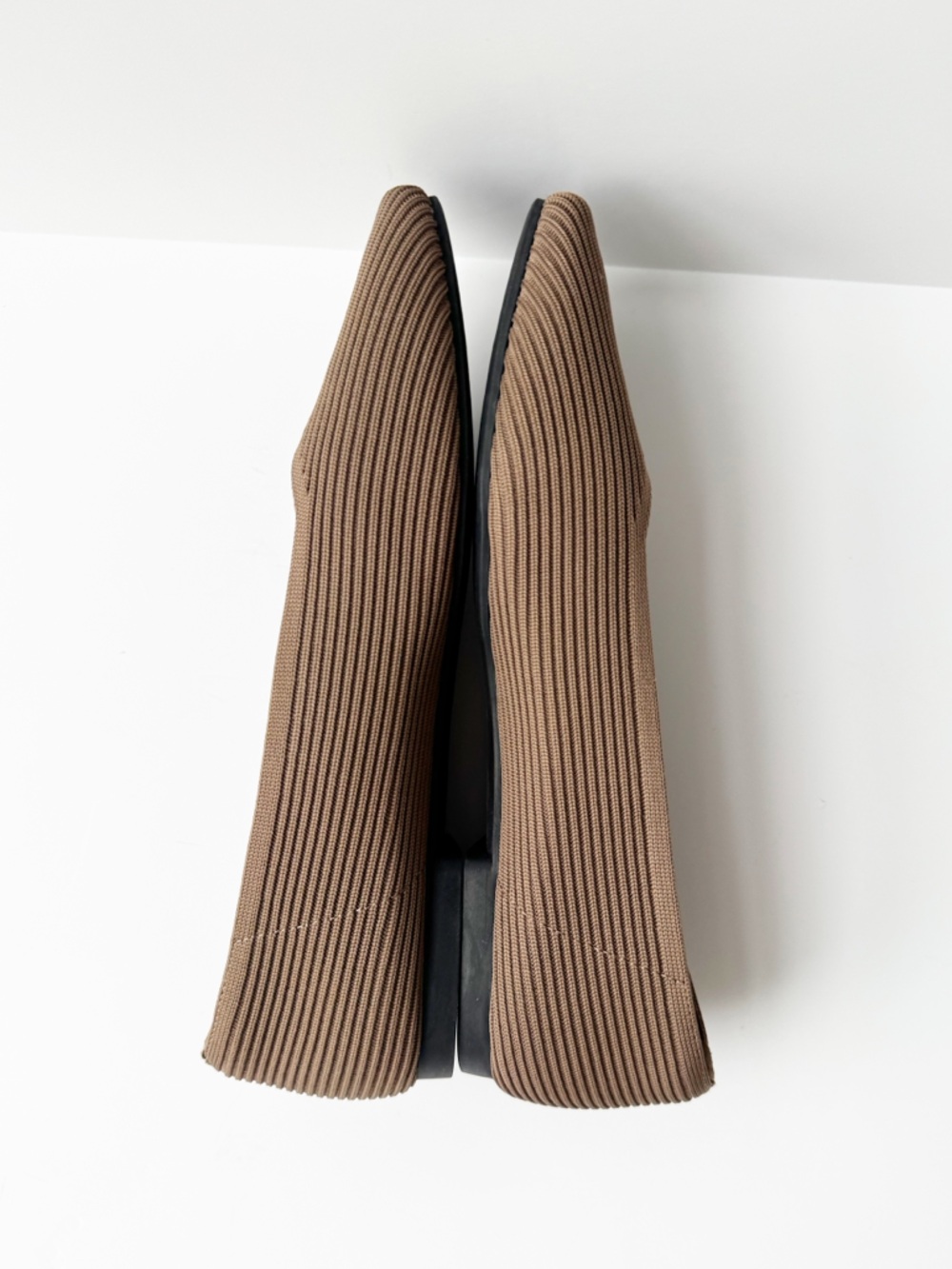Vivaia Margot 2.0 Square Toe Ballet Flats in Espresso Taupe | 41 - Picture 6 of 11